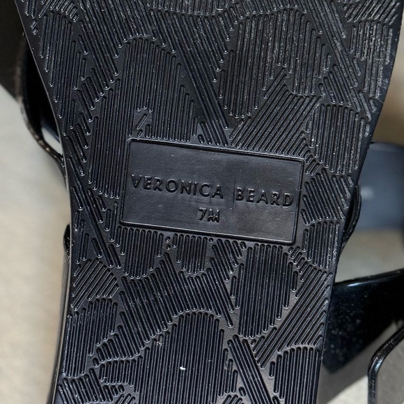 NWOT VERONICA BEARD Salva Jelly Flat Summer Beach Sandal Flip Flop Buckle 7 - Picture 9 of 9